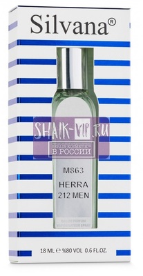 Парфюмерия Silvana Silvana М863 Carolina Herrera 212 Men 18 мл (вид 1) Парфюмерия Silvana Silvana М863 Carolina Herrera 212 Men 18 мл (фото, вид 1)