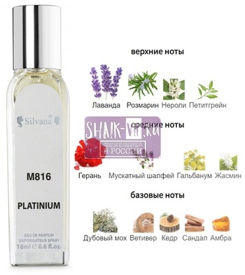 Парфюмерия Silvana Silvana M816 Chanel Egoiste Platinum 18 мл Парфюмерия Silvana Silvana M816 Chanel Egoiste Platinum 18 мл (фото)