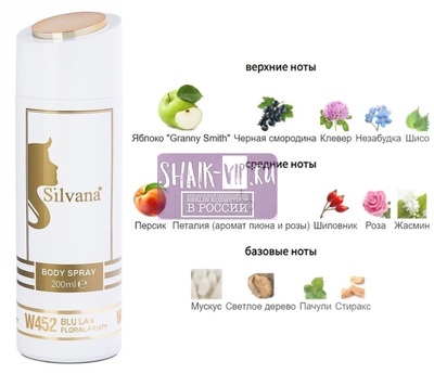 ���������� Silvana Silvana / ��������������� ���������� Silvana W452 Versace Pour Femme Dylan Blue Versace 200 �� (����)